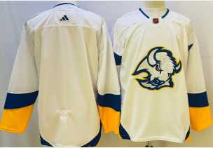 Men%27s Buffalo Sabres Blank White 2022 Reverse Retro Authentic Jersey